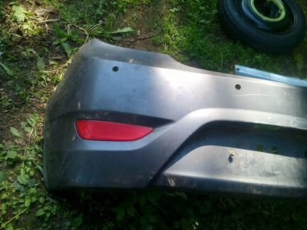 Бампер задний на Хундай солярис хэтчбек