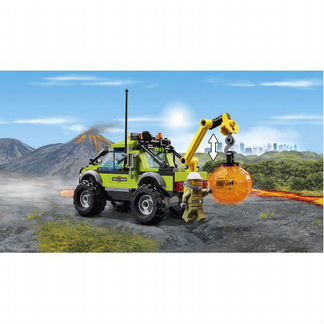 Грузовик исследователей вулканов аналог Lego 60121