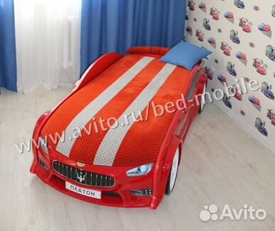 Кровать пластиковая 3D NEO Мазератти красный