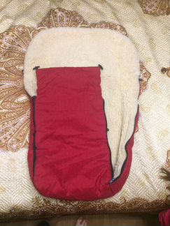 Меховой конверт в коляску