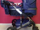 Детская коляска трансформер Luxmom 555(Синий)