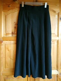 Юбка черная с пуговицами