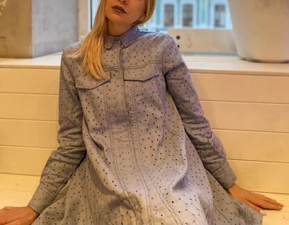 Платье трапеция ASOS из хлопка S