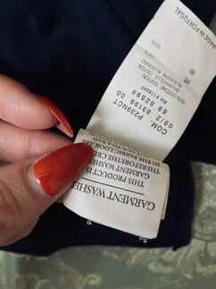 Синяя футболка-поло Moncler(оригинал)