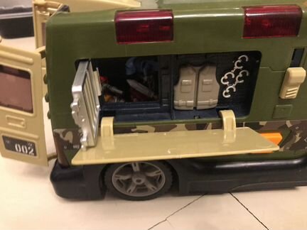 Dickie Военный Вертолёт И Передвижная Тюрьма Фурго