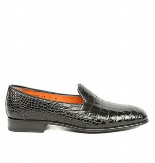 Лоферы Santoni из кожи крокодила.Италия.Оригинал